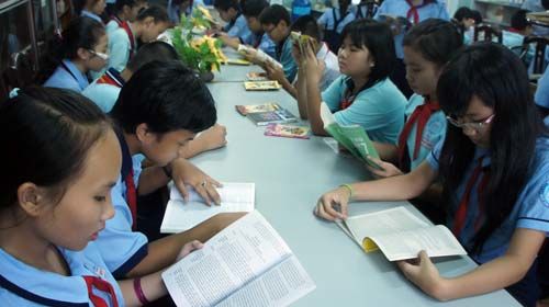 Sách vào trường học bằng đường chiết khấu cao